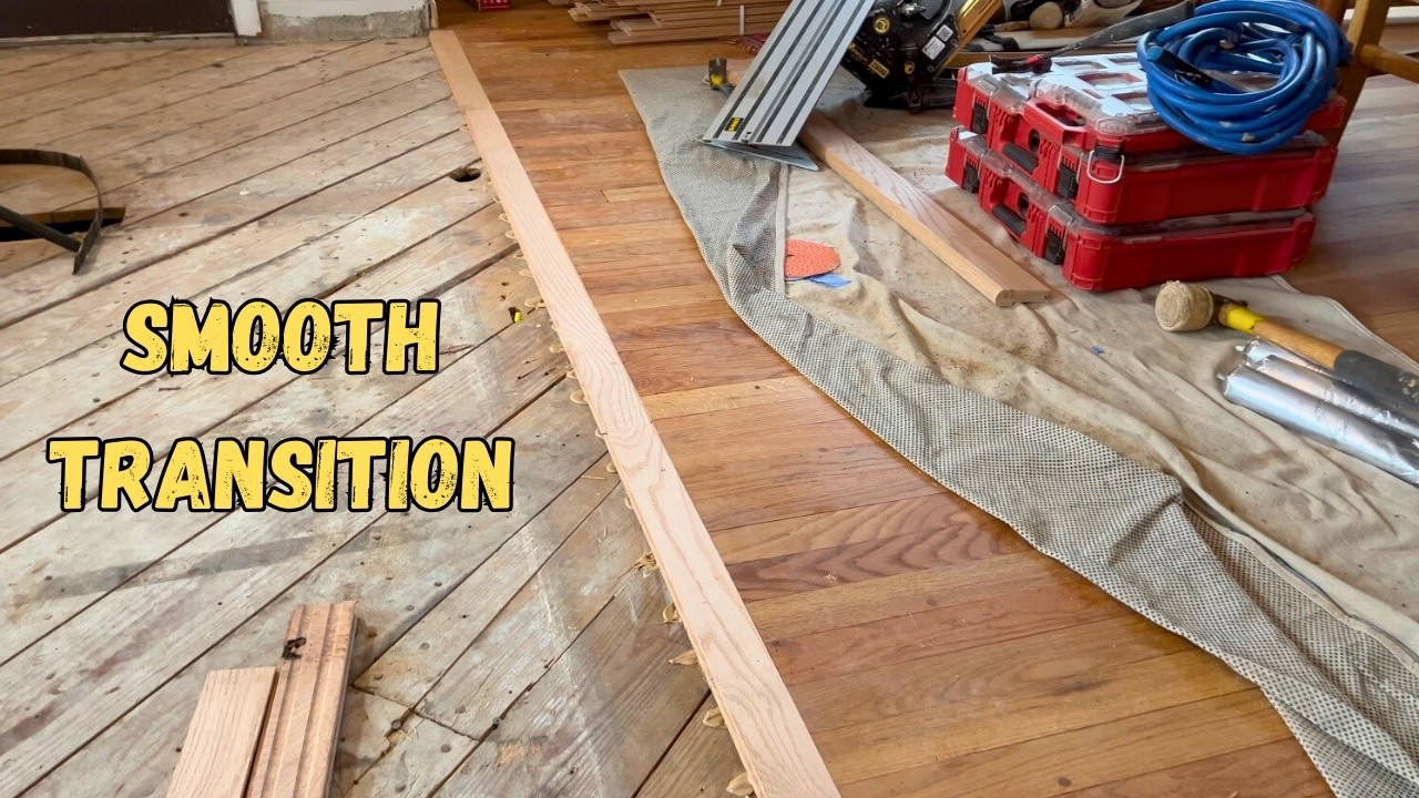 How to add on to existing hardwood (without lacing in)