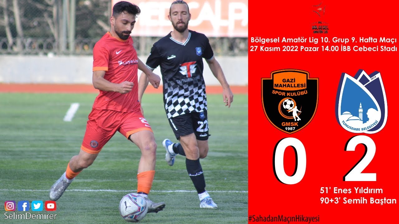 GAZİ MAHALLESİSPOR 0-2 YUNUS EMRE BELEDİYESPOR (MAÇ ÖZETİ VE RÖPORTAJLAR)