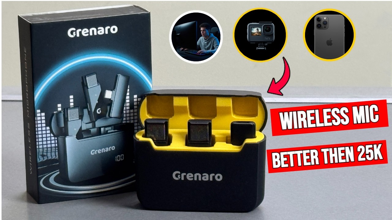 Grenaro S13 Wireless Mic Review 😱 Extreme Survival Test🔥 @GRENARO