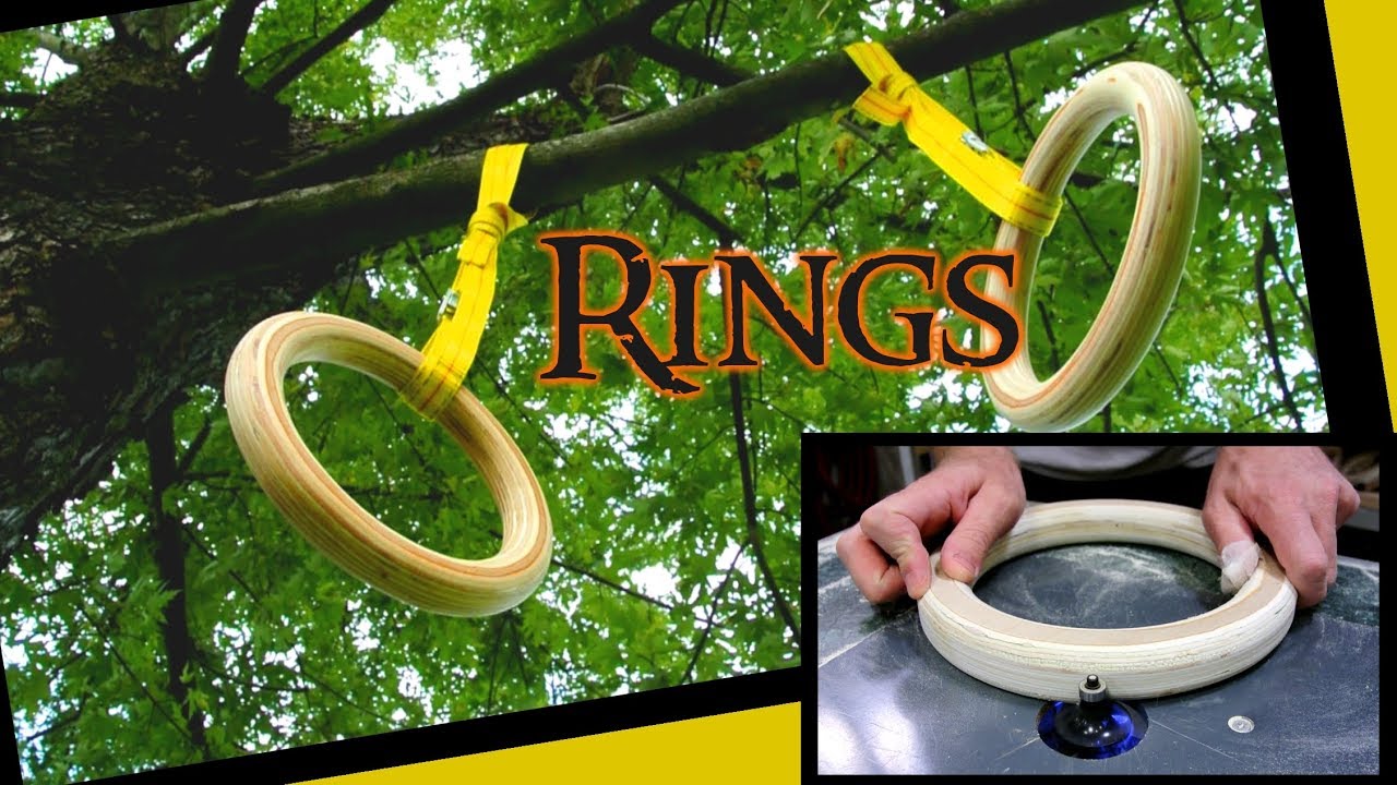 Making homemade gymastic rings from wood