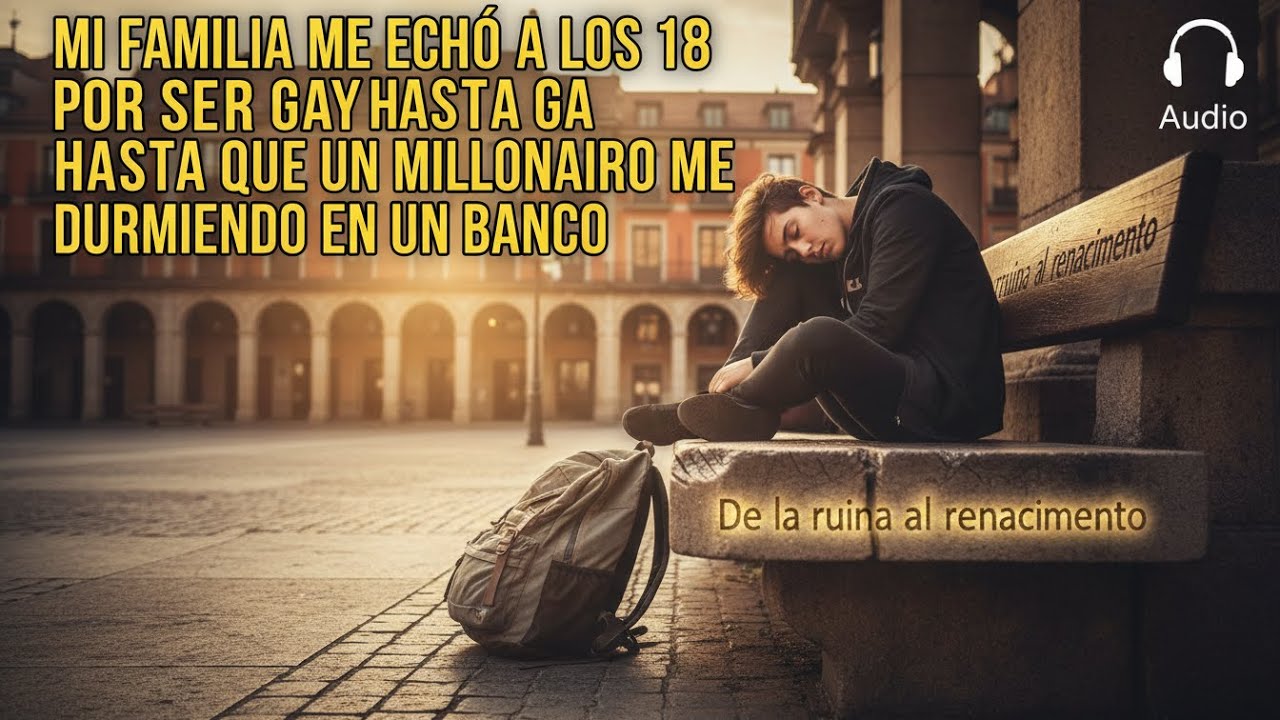 MI FAMILIA ME ECHÓ A LOS 18 POR SER GAY HASTA QUE UN MILLONARIO ME ENCONTRÓ DURMIENDO EN UN BANCO.