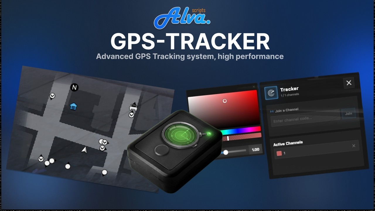 [ESX/QB-Core] GPS Tracker (live locations, high performance)