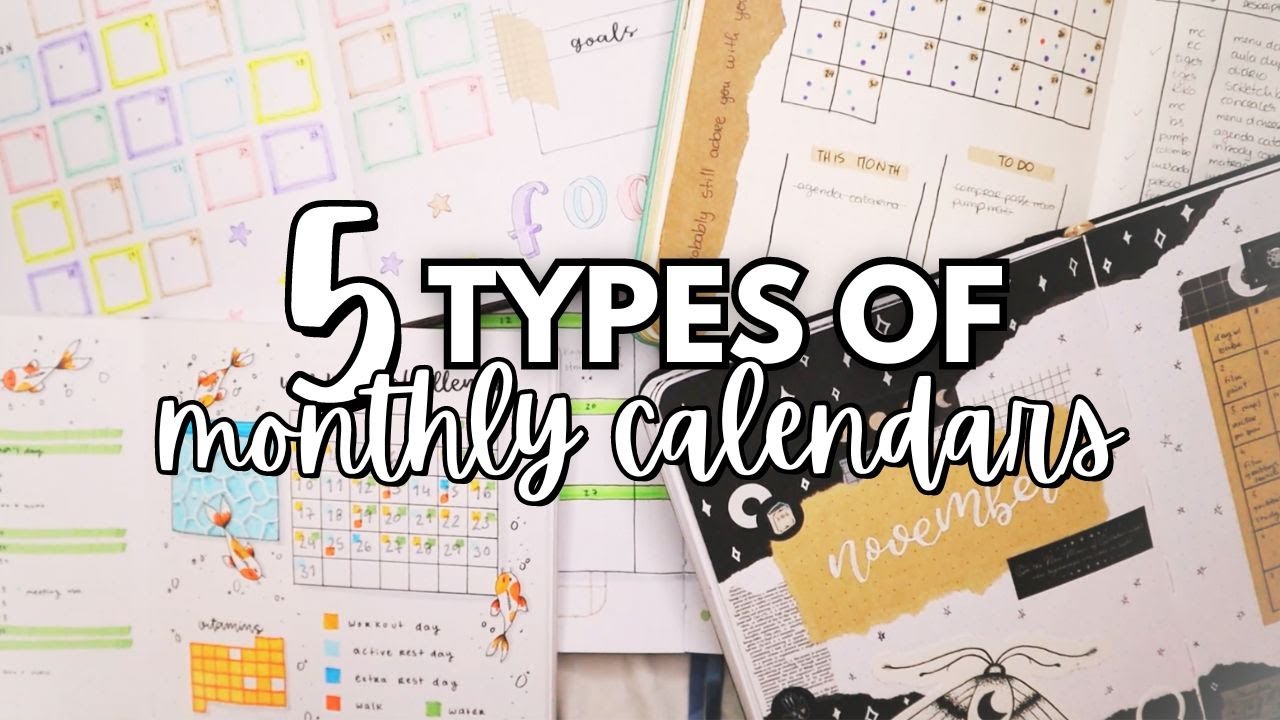 Bujo Monthly Calendar Ideas for 2024! 🌟 | BULLET JOURNAL IDEAS