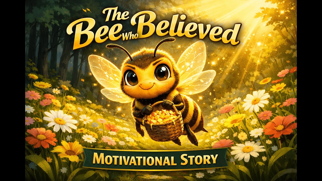 “The Bee Who Believed | Motivational Story on Self-Belief & Perseverance”