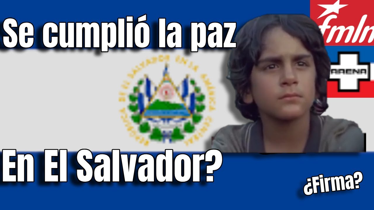 ¿Viviste la guerra de El Salvador? Después de la firma de paz  ¿Cómo se logró el cese al fuego?