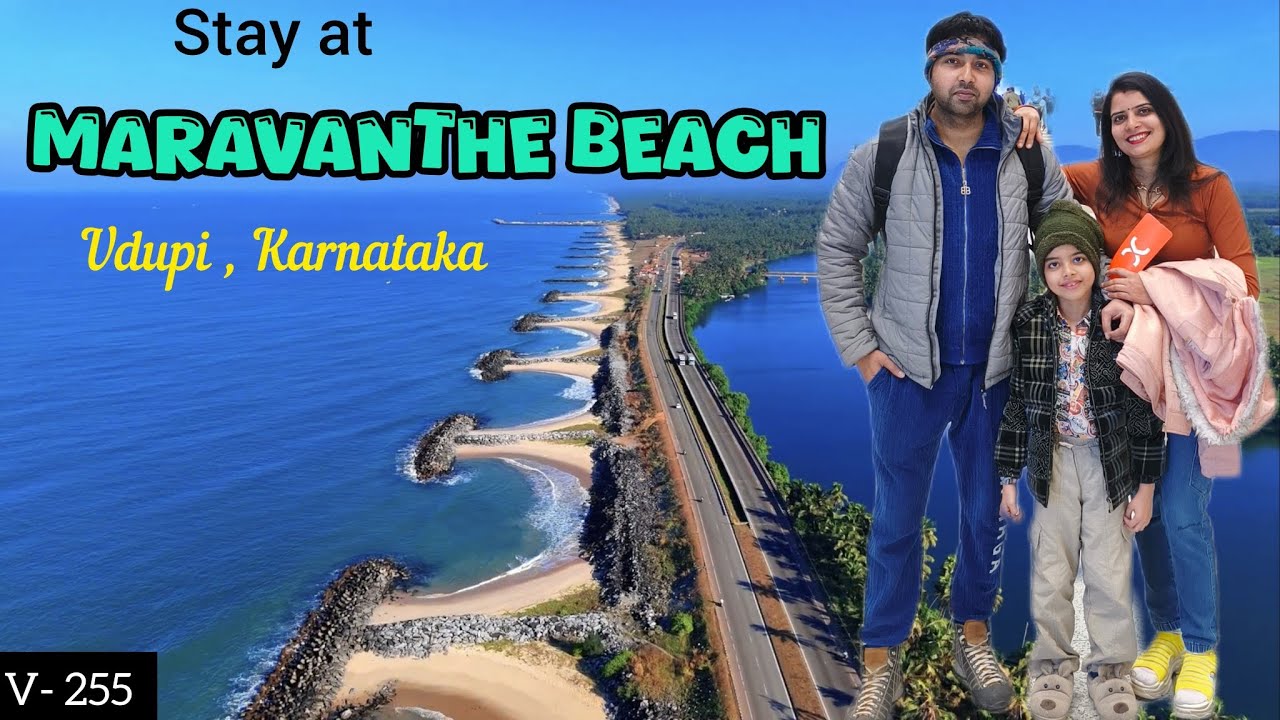 Stay at Maravanthe Beach 🏖Udupi, Karnataka|| Saikushi Beach Resort|| Udypi Vlog-2026 ||v-255
