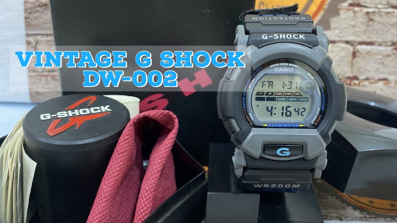 Unboxing Rare Vintage G Shock DW-002