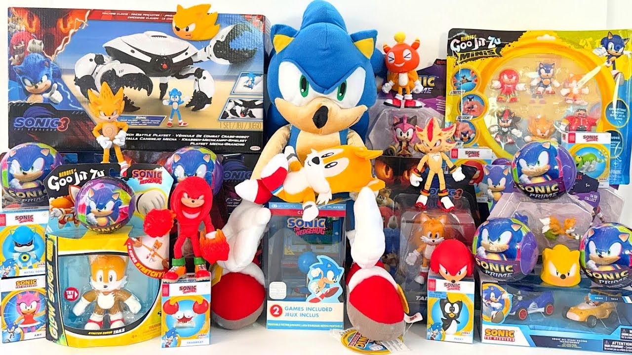ASMR SONIC The Hedgehog Collection Oddly Satisfying Toy Unboxing | No Talking