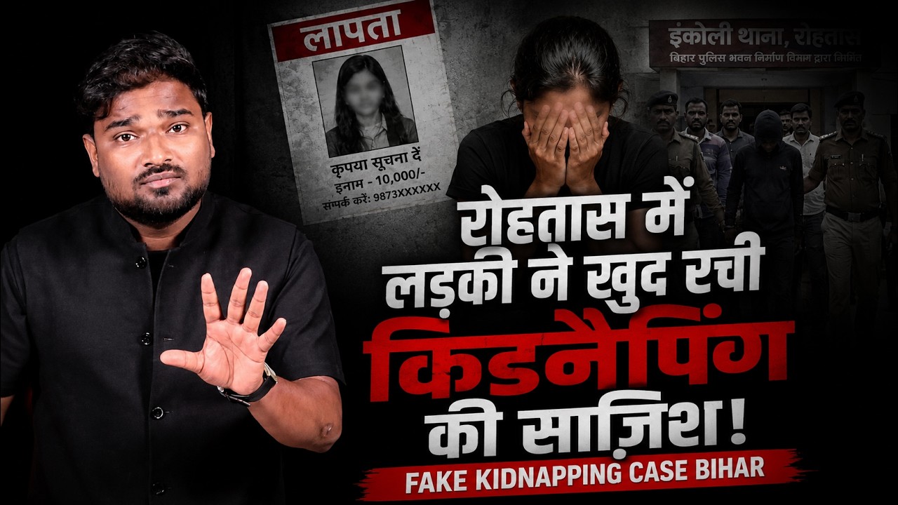 रोहतास में लड़की ने खुद रची किडनैपिंग की साजिश | Fake Kidnapping Case Bihar