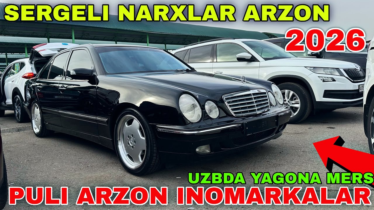 SERGELI ARZON INOMARKA MERS KIA HYUNDAI NISSAN BOZORGA TO'LIB KETTI