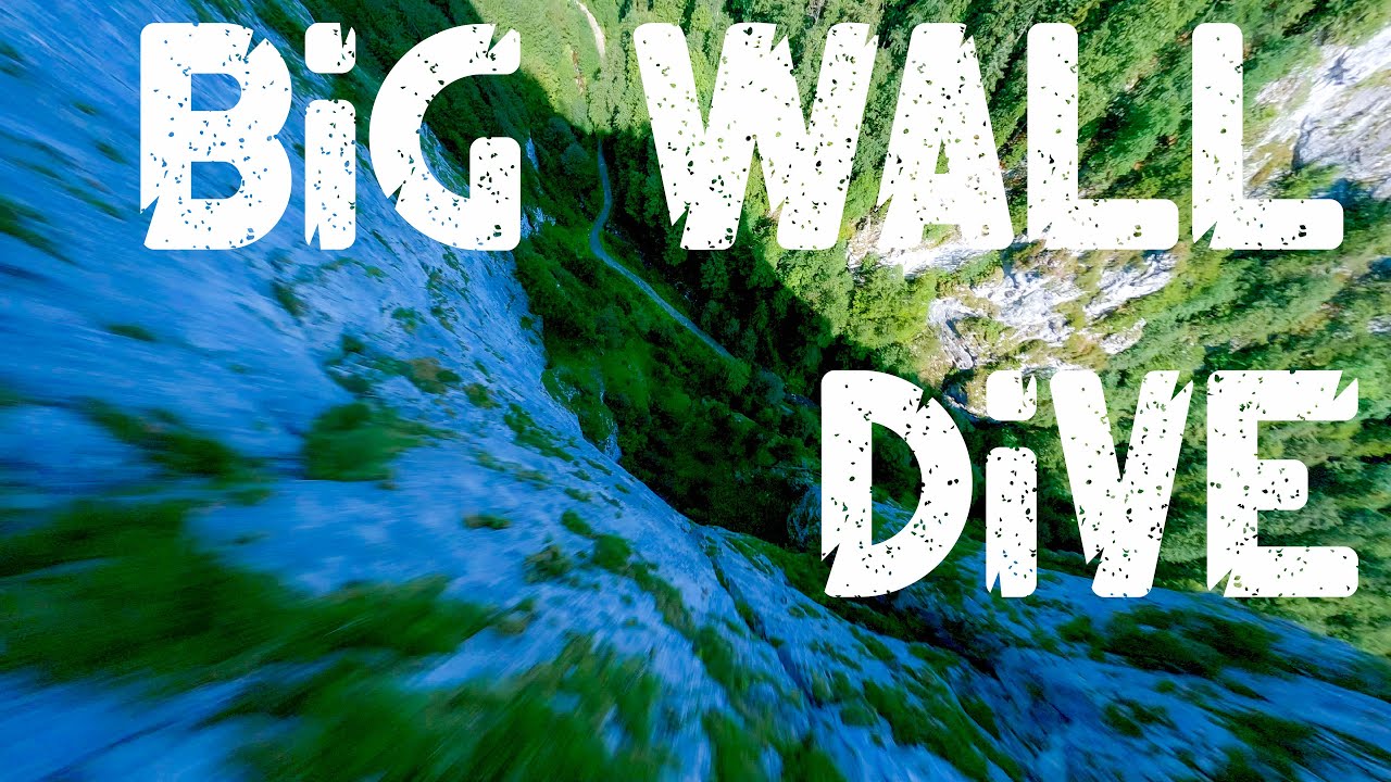 FPV Diving a big vertical cliff