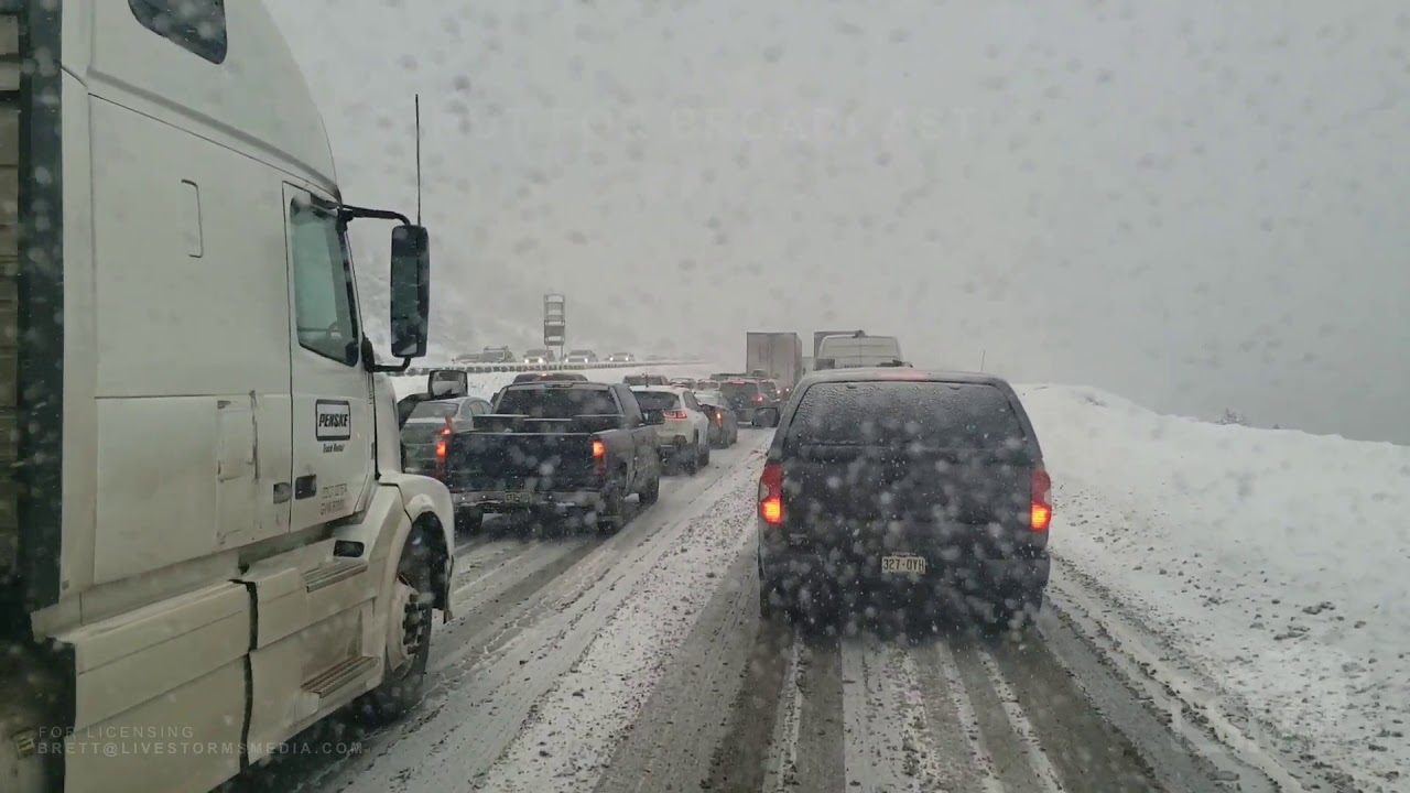 12-13-2019 Vail Pass Trucks Sideways-I 70 Closed-Cars Stuck-Accidents-Big Plows