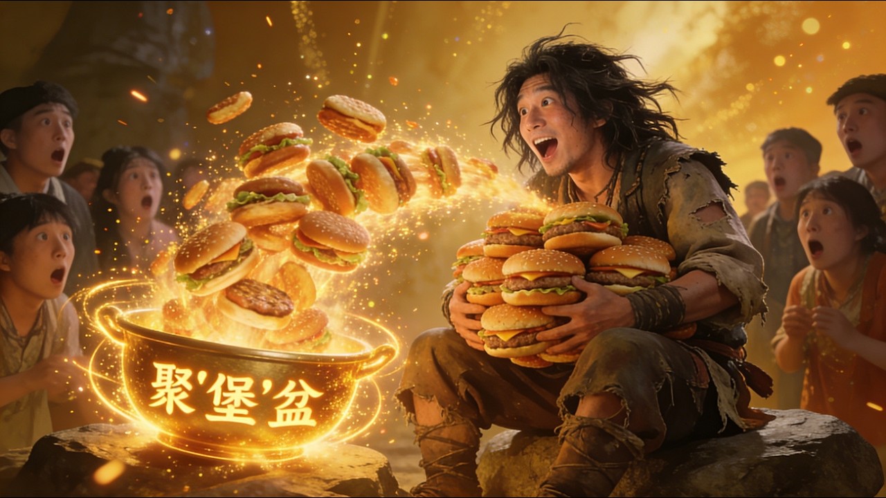 【完結】🔥空間聚寶盆日刷現代漢堡可樂！暴富虐渣，在古代橫著走！