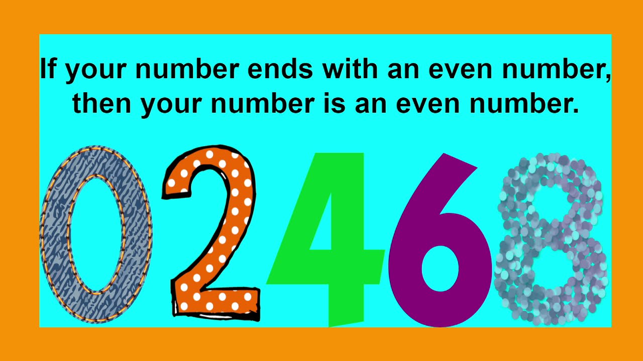 Even Numbers Song!  Learn by Singing!
