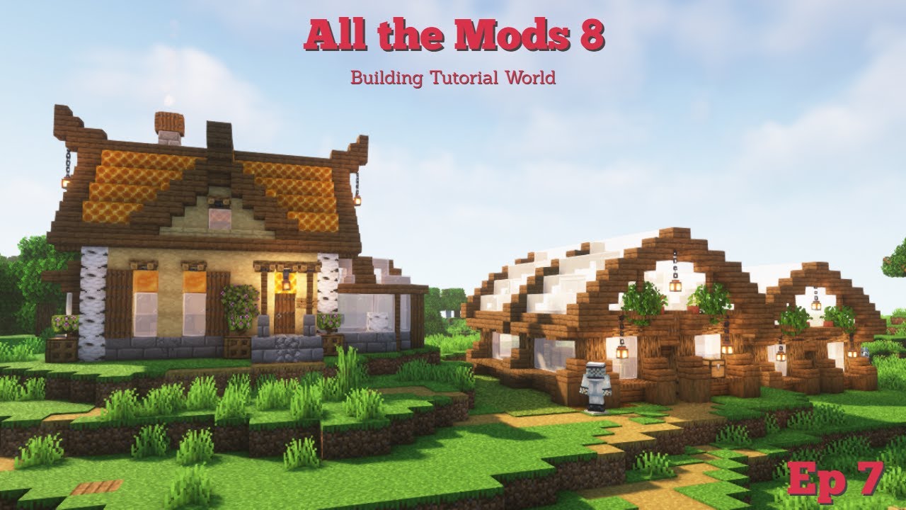 ATM8 - Honey Cottage and Bee Sanctuaries-  Building World - Ep7