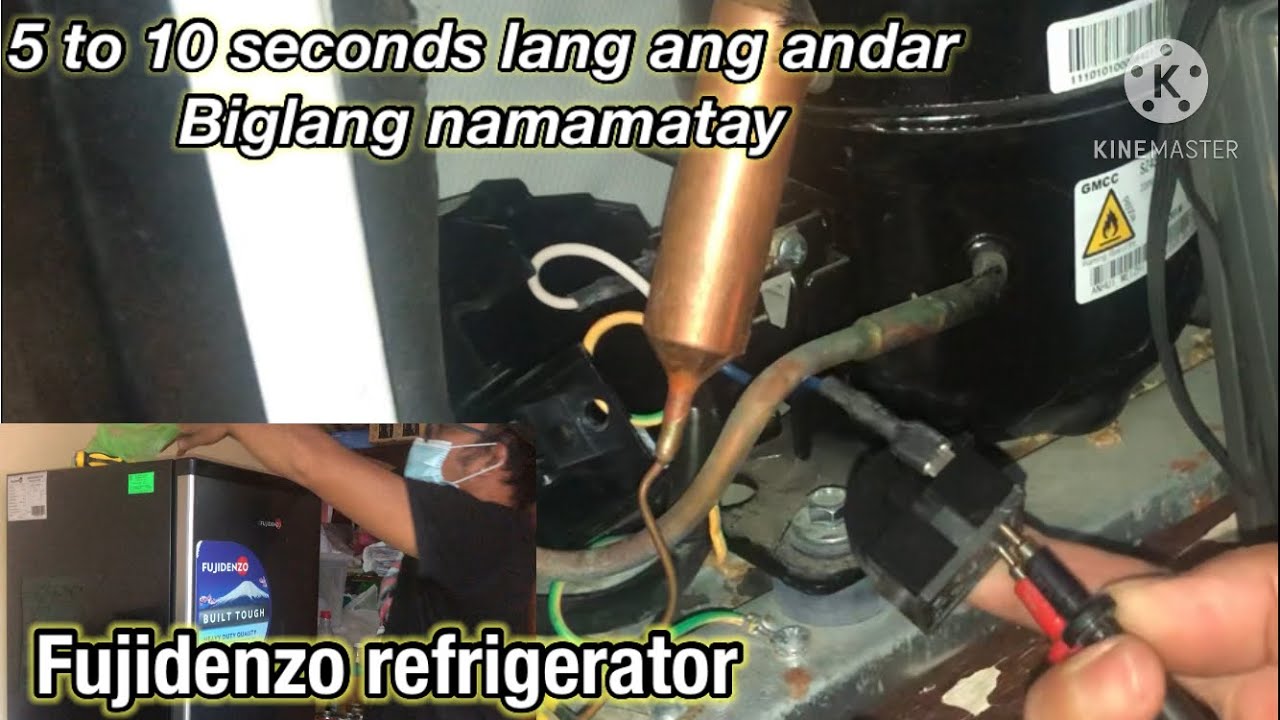 Fujidenzo refrigerator 5 to10 seconds running/ compressor won’t works/troubleshooting and repair..