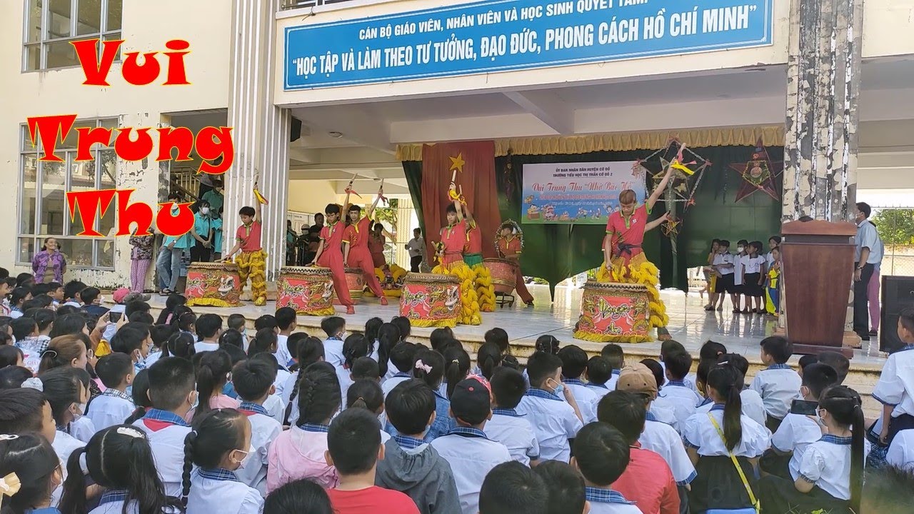 Vui trung thu năm 2022, trường tiểu học Thị Trấn Cờ Đỏ 2. NThanh