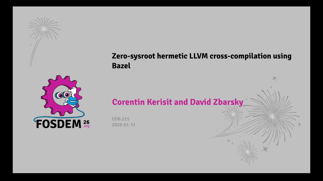 Zero-sysroot hermetic LLVM cross-compilation using Bazel