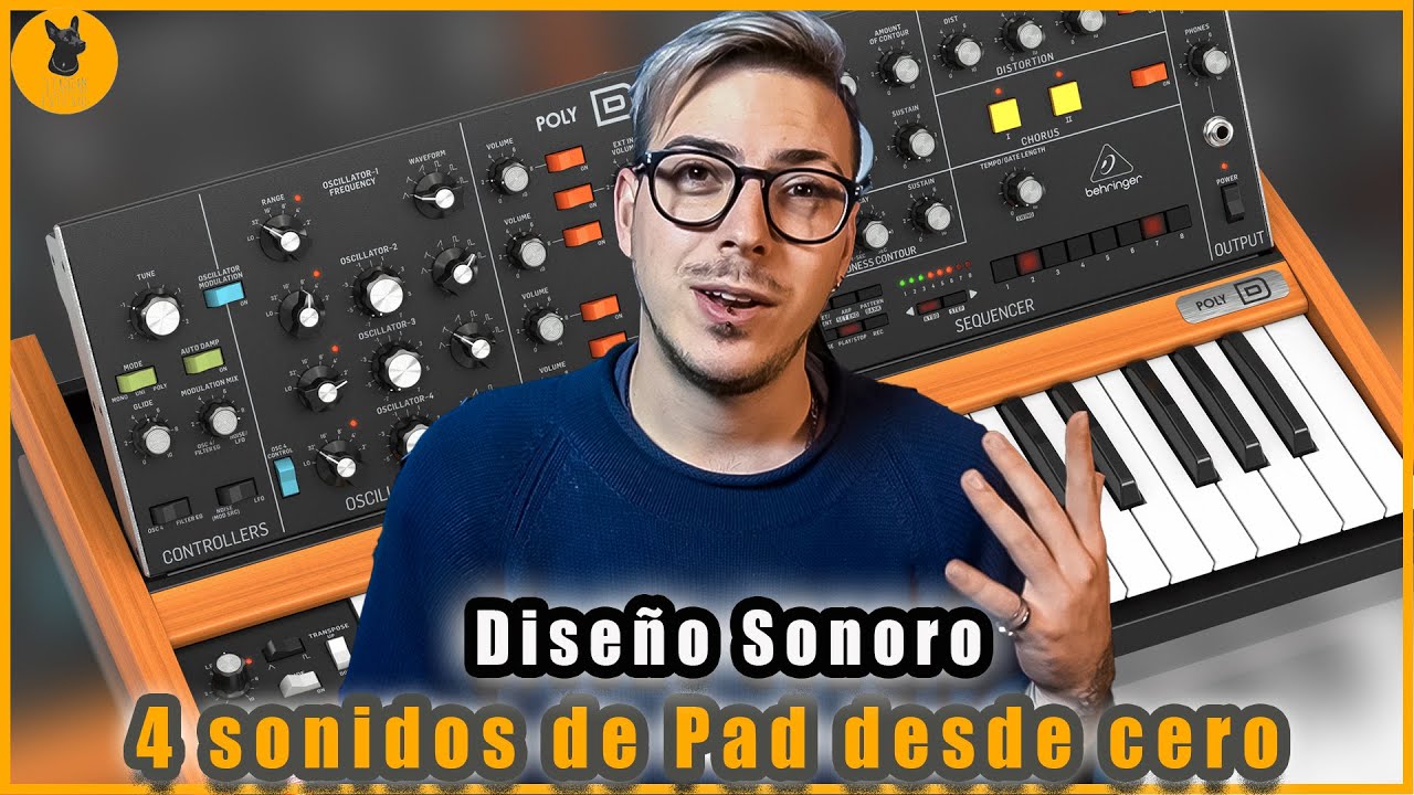 DISEÑO SONORO: Como armar sonidos de PAD desde CERO con un SINTETIZADOR | Behringer Poly D