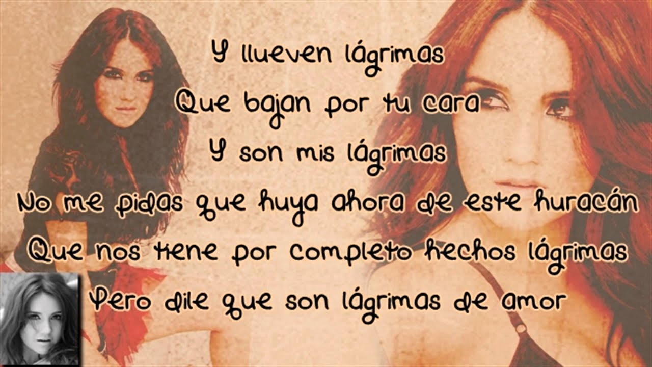 Dulce Maria feat. Julion Alvarez - Lagrimas (letra/lyrics)