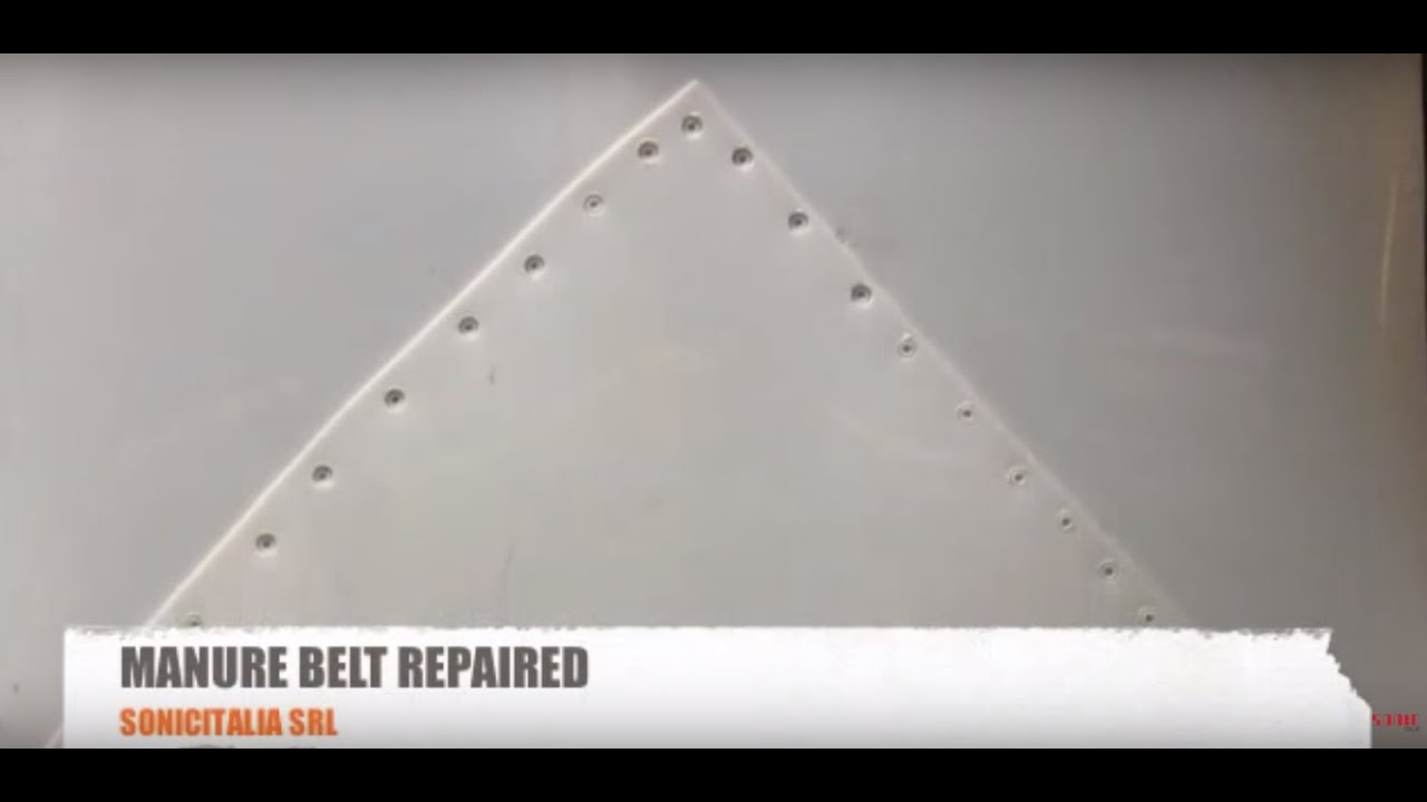 Manure belt ultrasonic repair - Sonic Italia