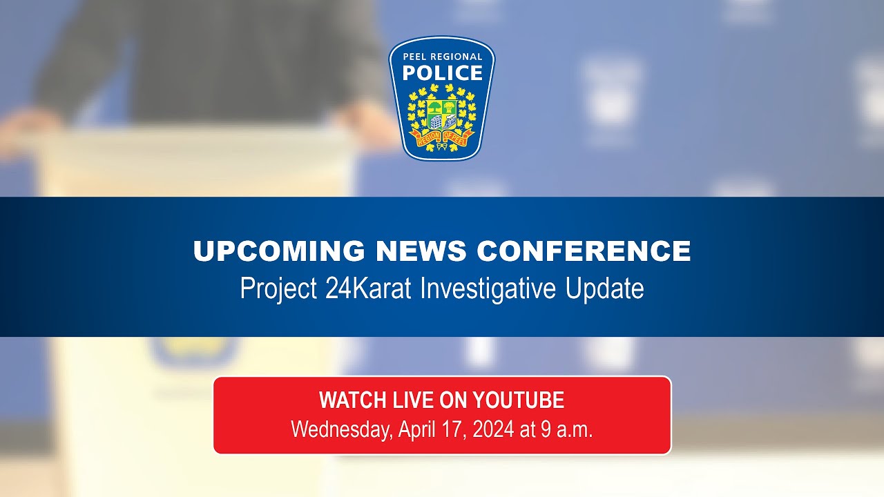 NEWS CONFERENCE: Arrests Made After 20 Million Dollar Gold Heist