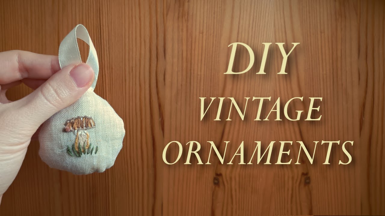 Vintage home decorations, easy tutorial #embroidery