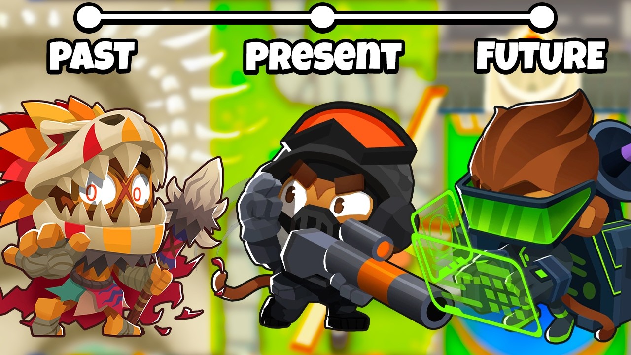 PRIMITIVE to FUTURISTIC RACE in BTD 6!