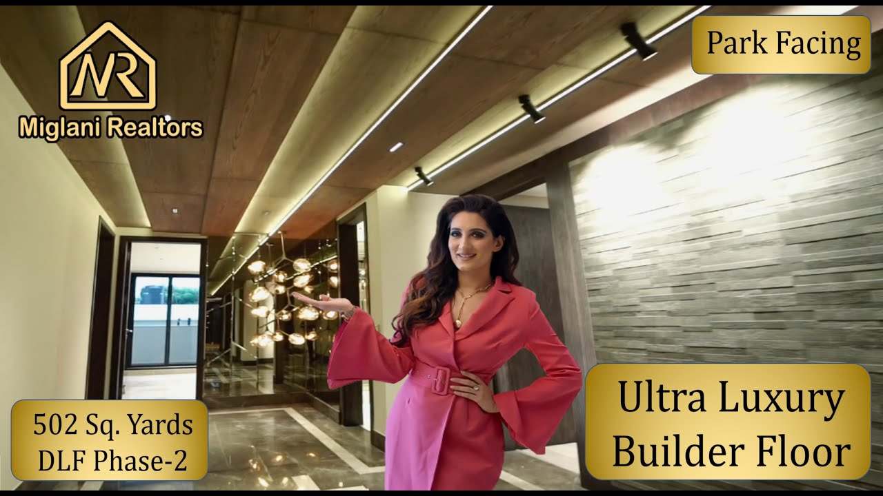 Park Facing Ultra Luxury 4 BHK Builder Floor in DLF Phase 2, Gurgaon | 502 Sq. Yards