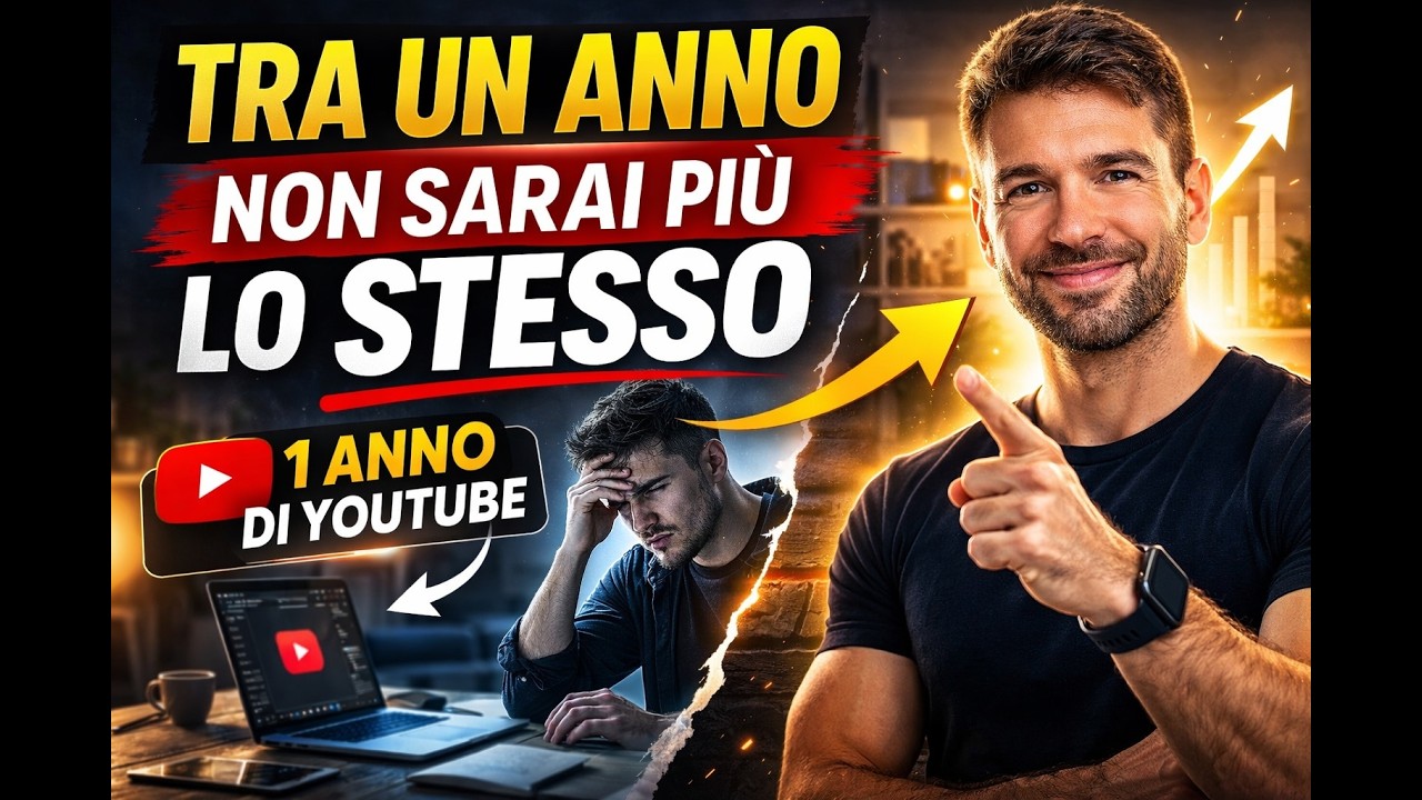Inizia oggi: tra un anno non sarai la stessa persona (1 anno di YouTube) #crescitapersonale #focus