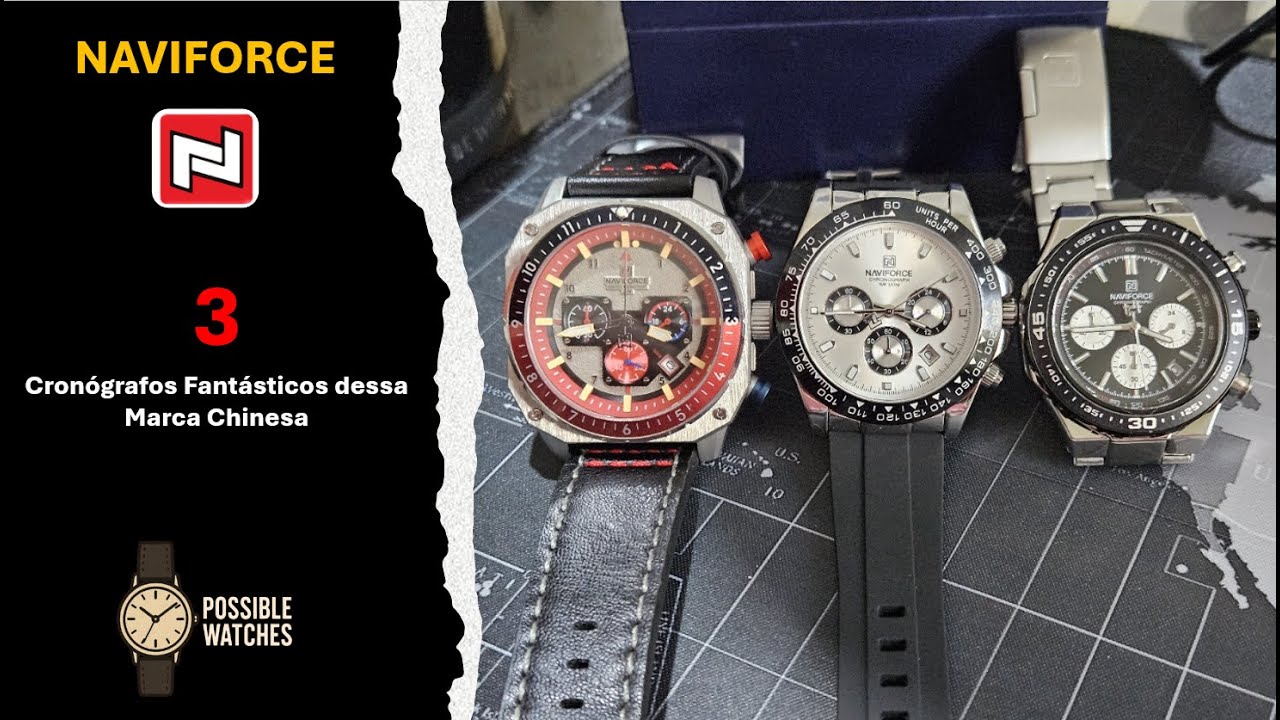 Cronógrafos NAVIFORCE - Possible Watches. Relógios possíveis. Paixões reais. @Possible Watches