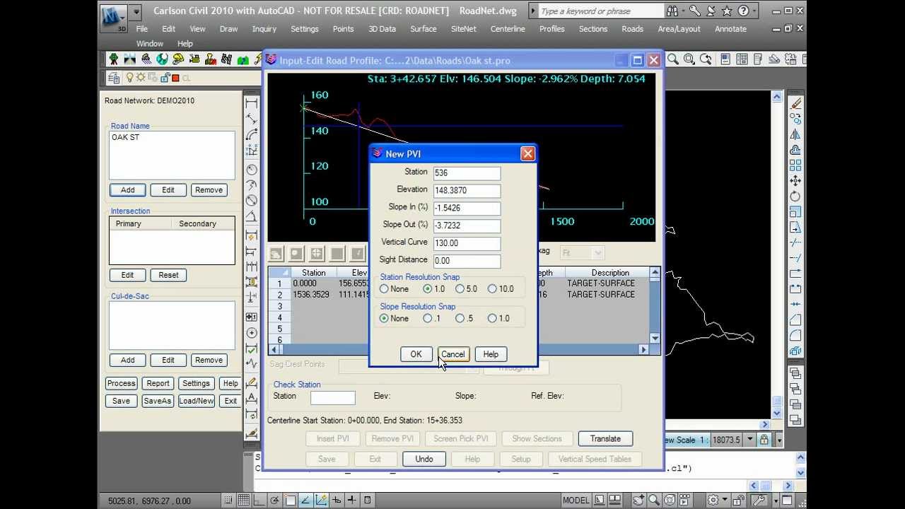 Quick Intro to Carlson's Easy-to-Use RoadNETwork in Carlson Civil