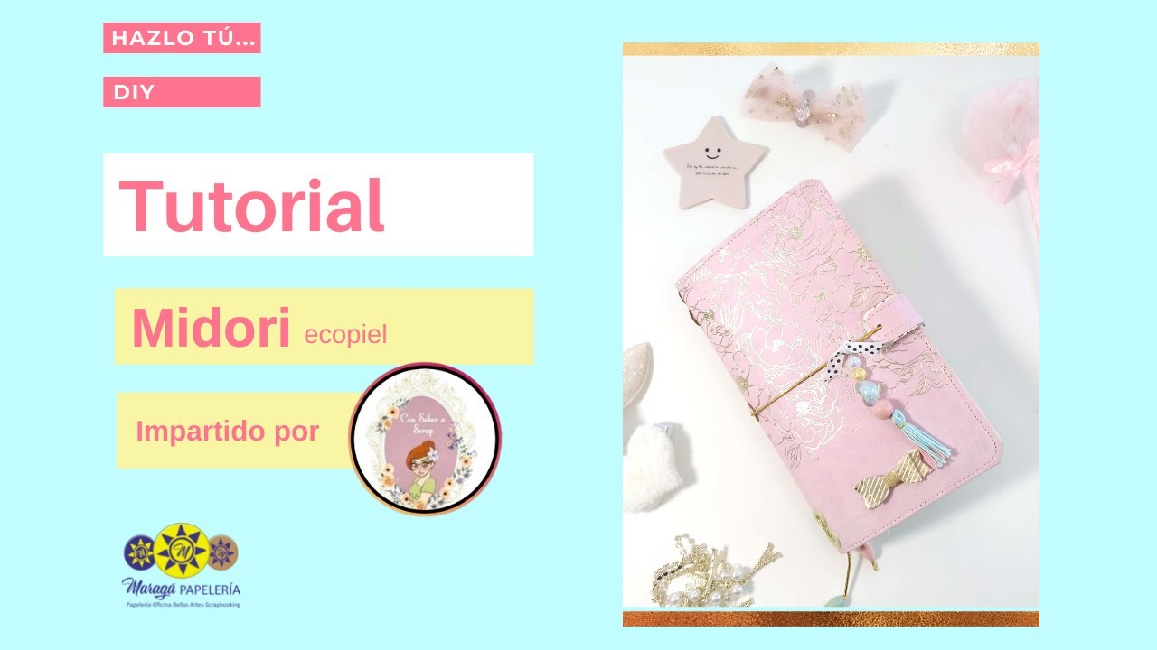Tutorial Midori encuadernado en Ecopiel. Impartido por nuestra DT Silvia @consaborascrap❤️❤️