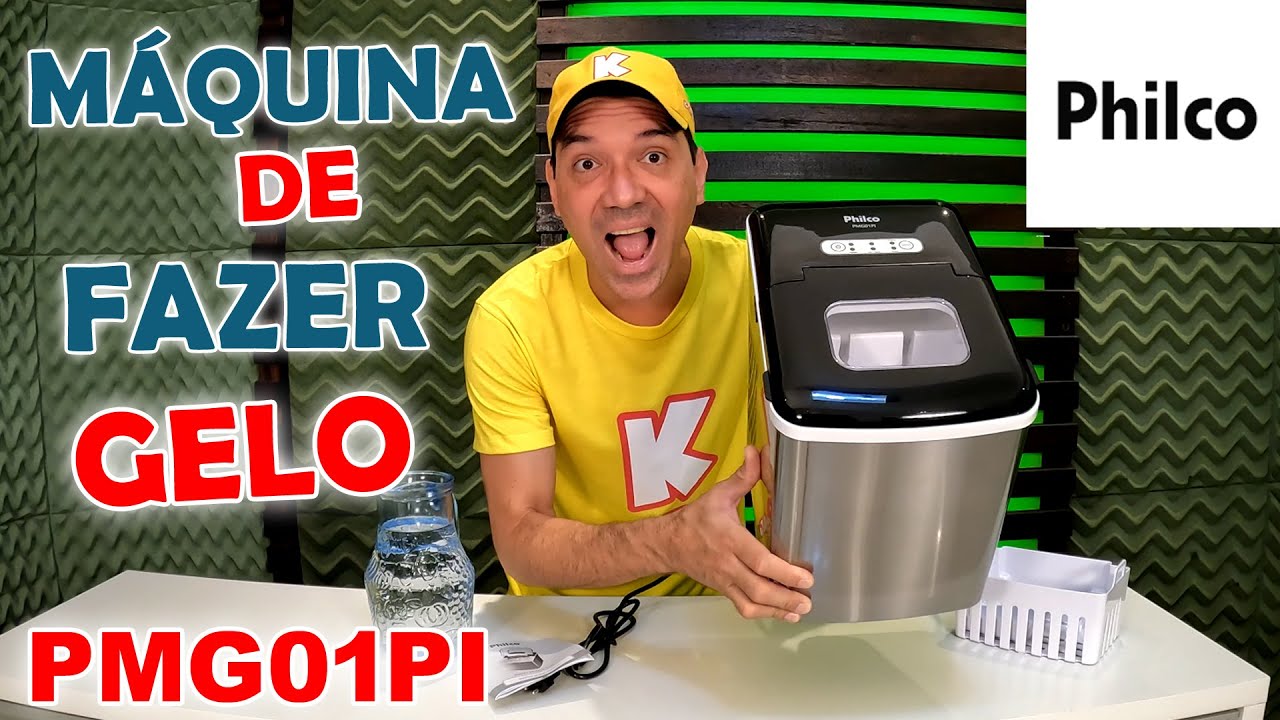 M&Aacute;QUINA DE FAZER GELO PHILCO PMG01I 12Kg!