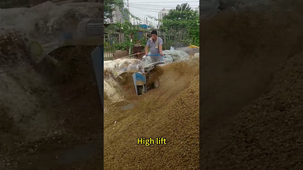 moving type manure compost windrow turner mixer machine waste fertilizer turning machine