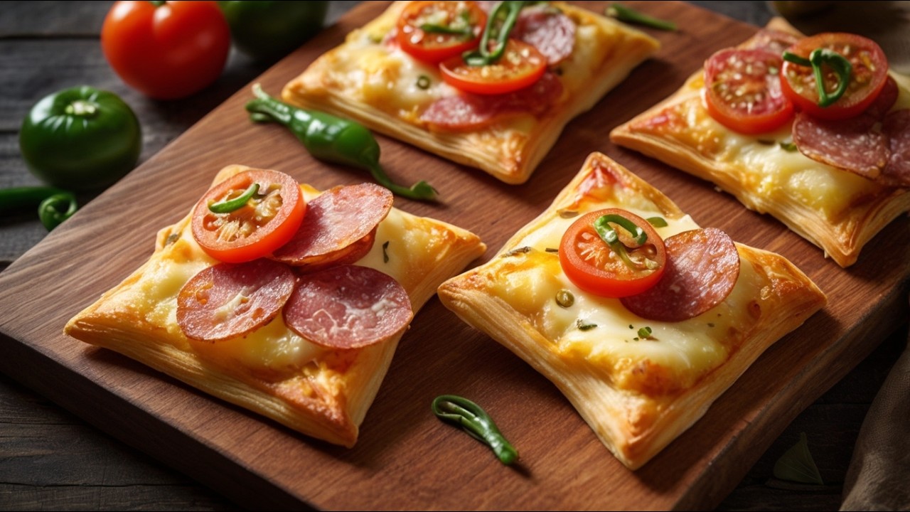These Mini Puff Pastry Pizzas Will Change Snack Time FOREVER 🍕🔥