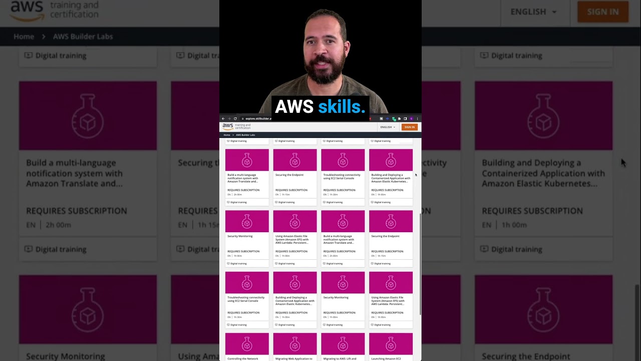 Builder Labs on AWS Skill Builder