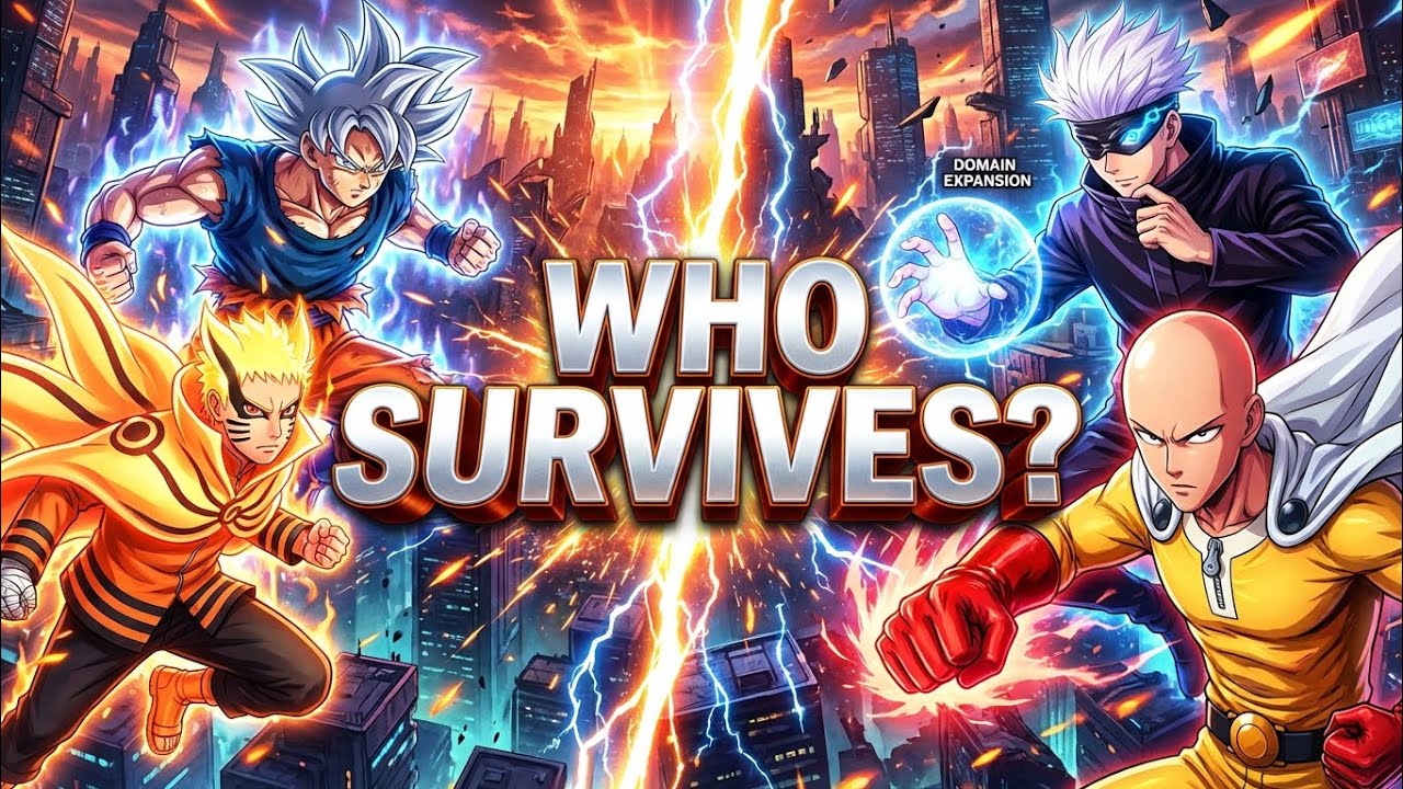        9 Legends. 1 City. Epic Chaos! ⚔️ Who’s the last one standing? 👊✨ #Goku #Gojo #Anime