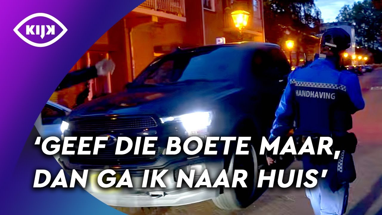 Bestuurder van GROTE, DURE WAGEN gaat LOS tegen handhavers | Overtreders | KIJK Misdaad