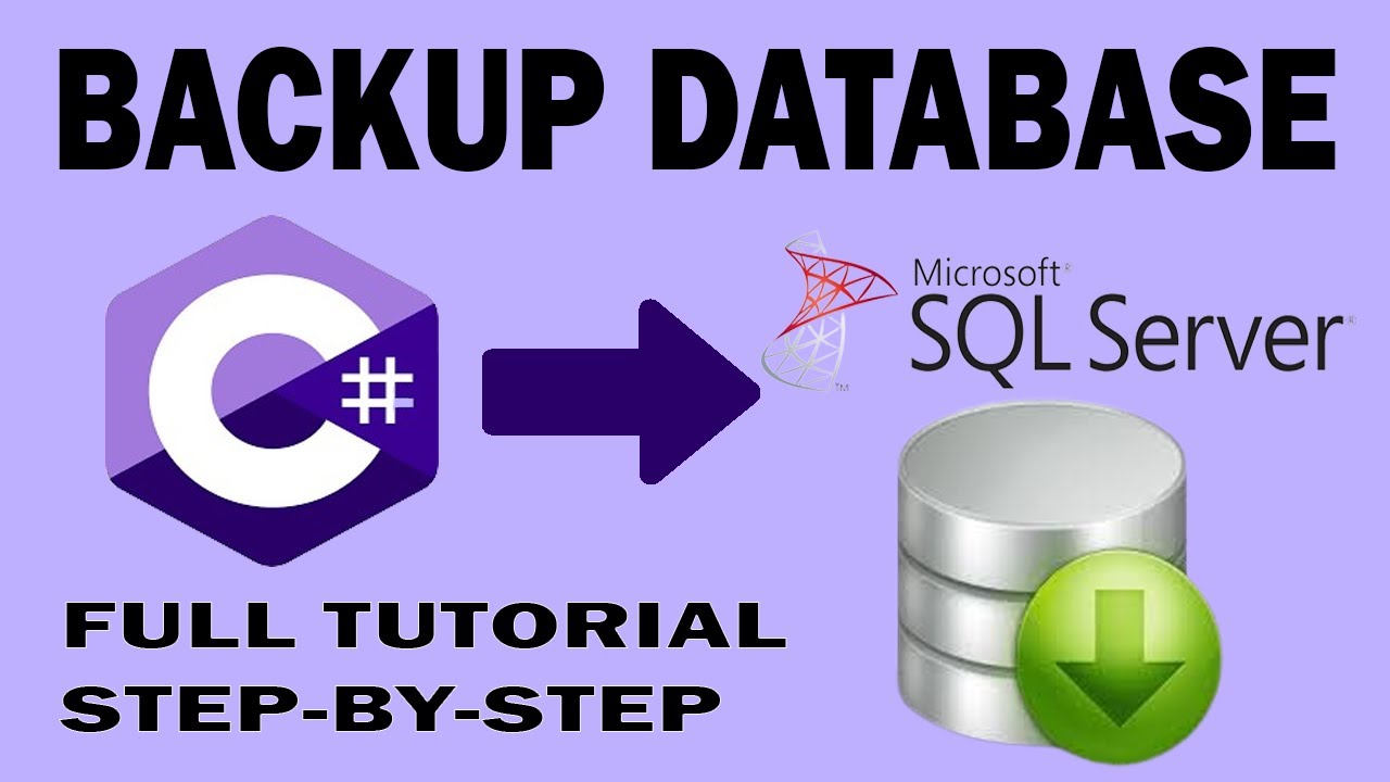 SQL Server Database Backup in C# | Step By Step Tutorial