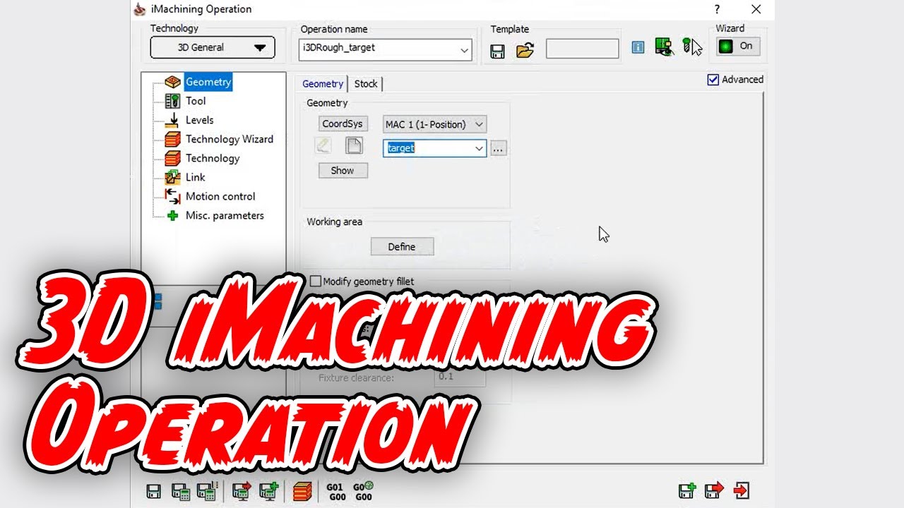 3D iMachining Operation