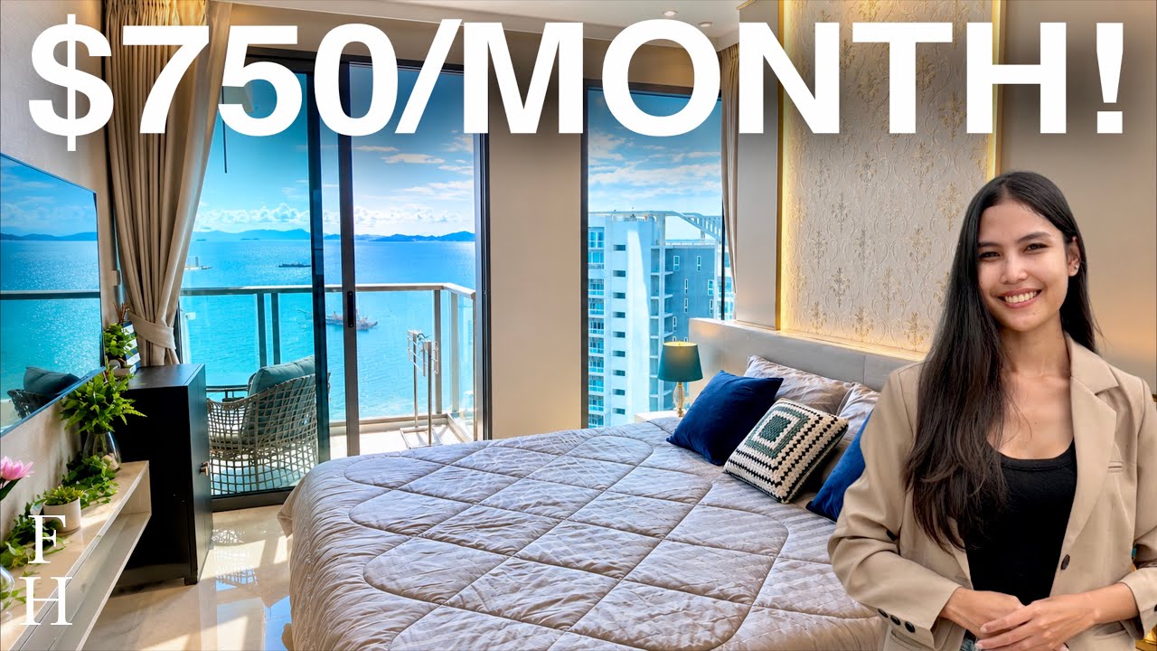 25,000 THB ($750) Per Month Sea View Condo in Pattaya, Thailand