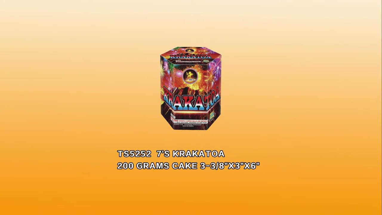 Krakatoa 7 shot cake