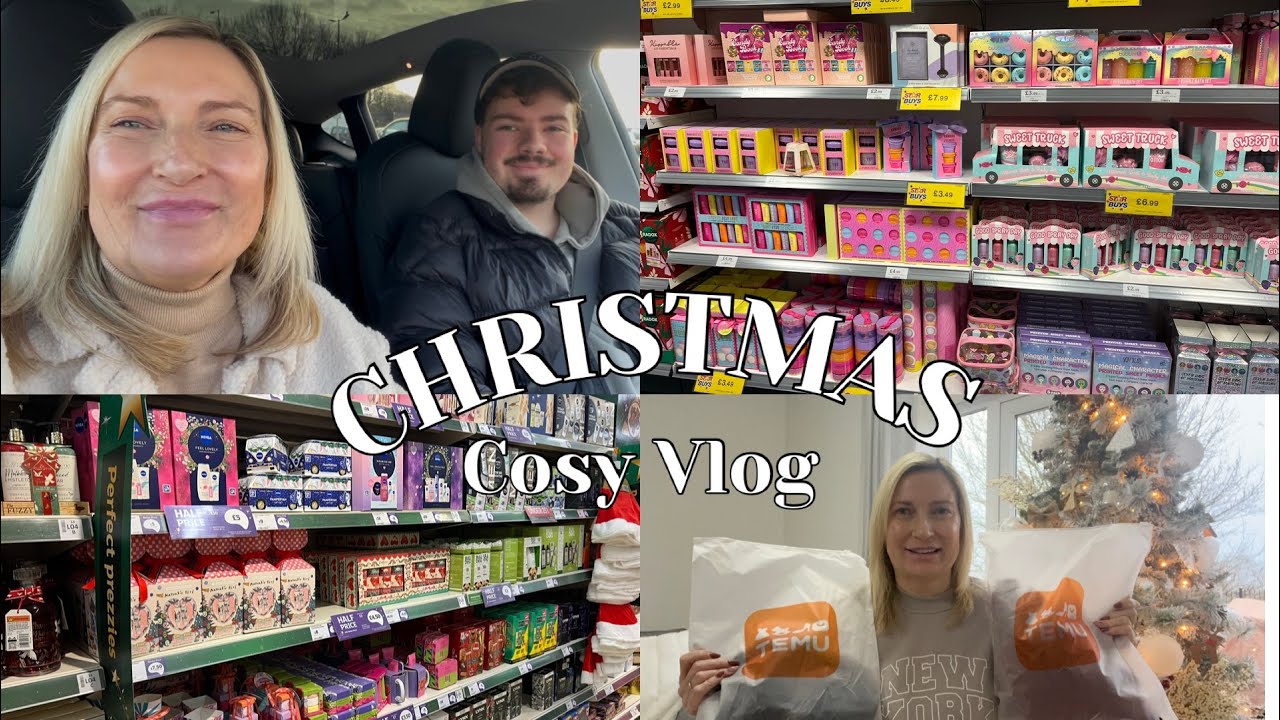 COSY CHRISTMAS VLOG - DITL, Home Bargains & Sainsburys Gifts (Bargains!!), TEMU Haul & Catch Up