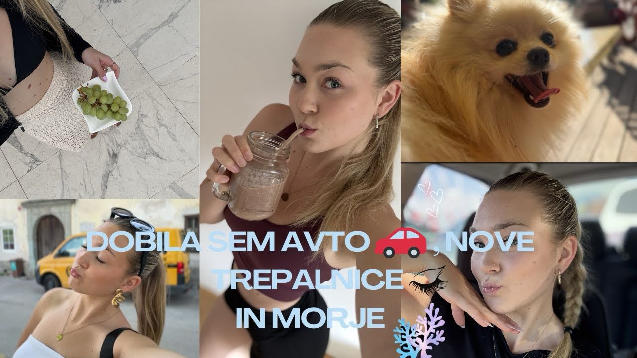 Nov avto🏎️, prvič na umetnih trepalnicah in morje🏝️