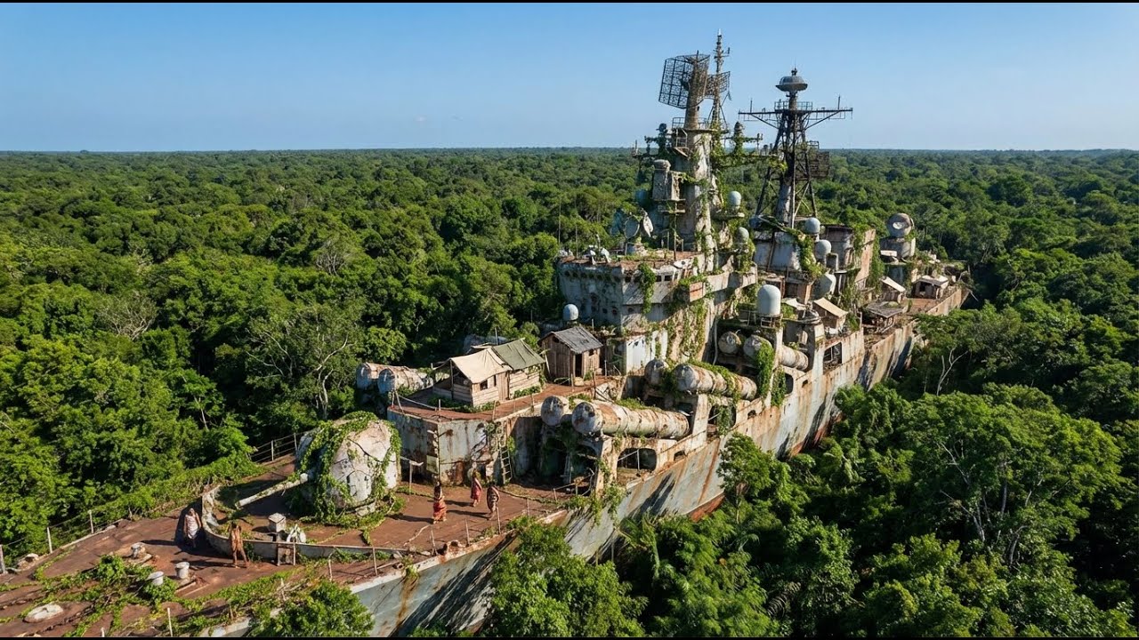 Bring You Relax Eyes with AI Video about Ancient People Living on Giant Ghost Ship from 1858 ASMR