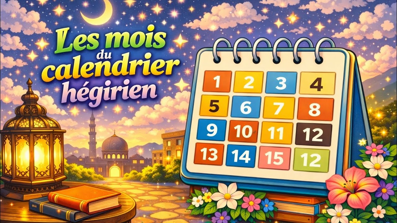 Les mois du calendrier hégirien (lunaire) 🌘