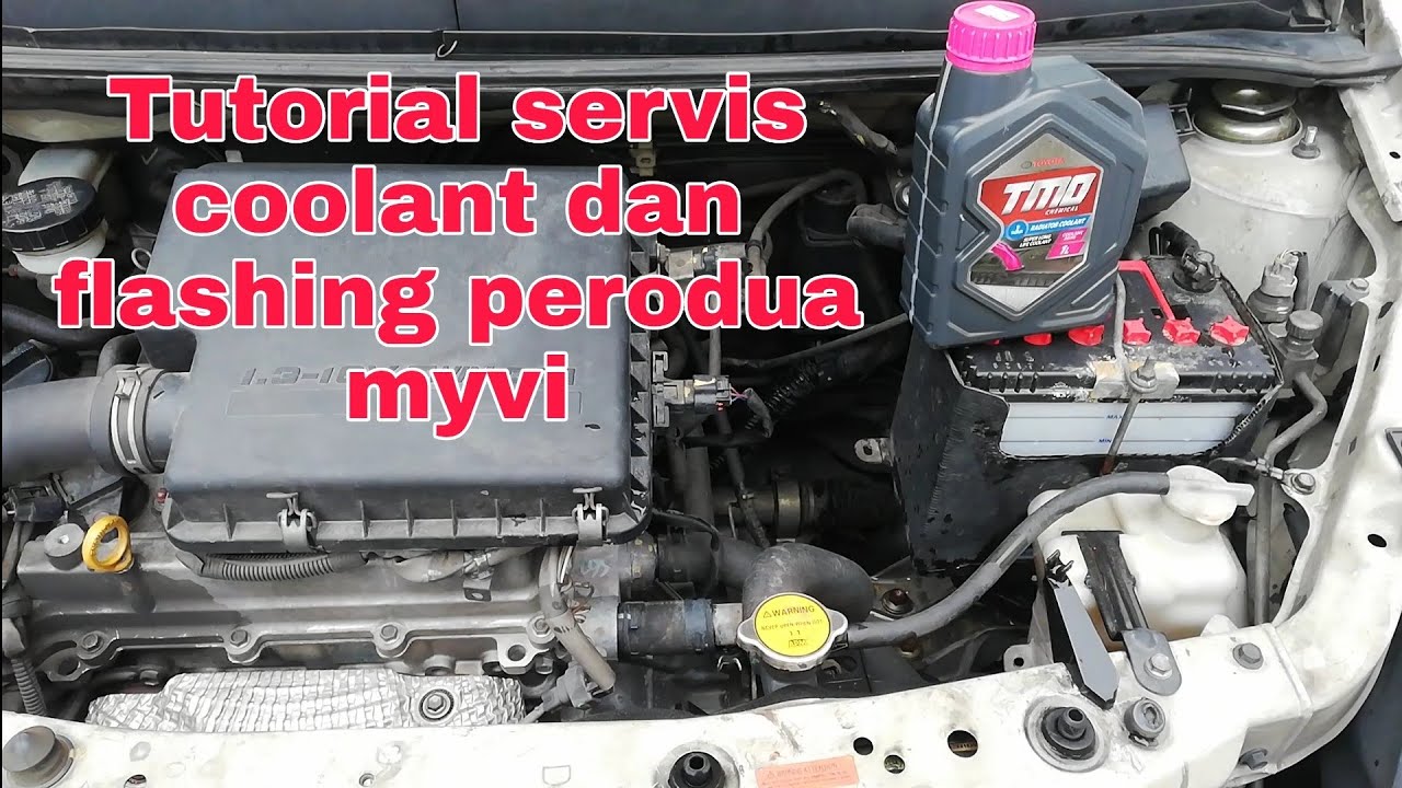 servis coolant dan flushing coolant perodua myvi
