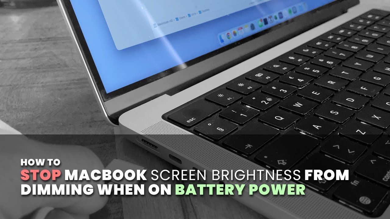 Stop Screen Brightness From Changing While on Battery | MacBook | 2024