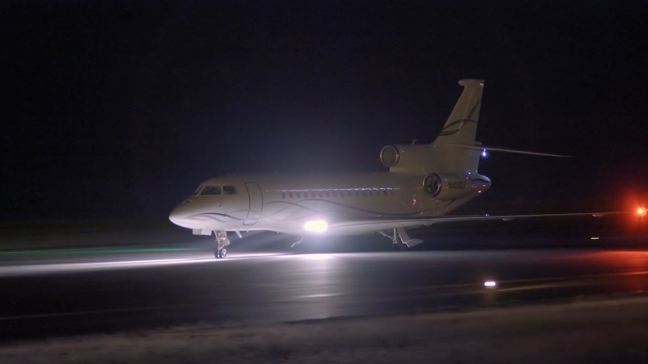 Falcon 7x (N406EX). First landing in Tahiti (NTAA). 12:30AM.15/07/2017